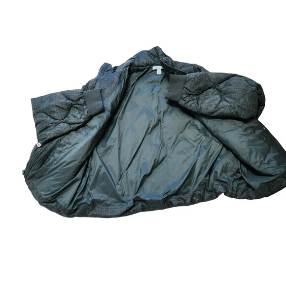 FLX Dark Green Puffer Jacket Cinchable Waist High Neck Zip and Snap Size… - Picture 5 of 16